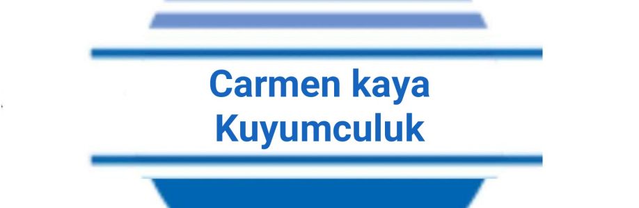 Carmenkaya Kuyumculuk Cover Image