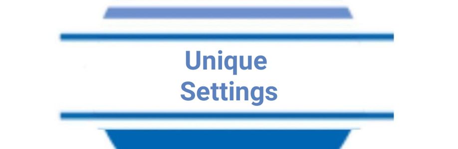 Unique Settings Cover Image
