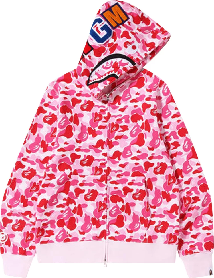 bape pink hoodie