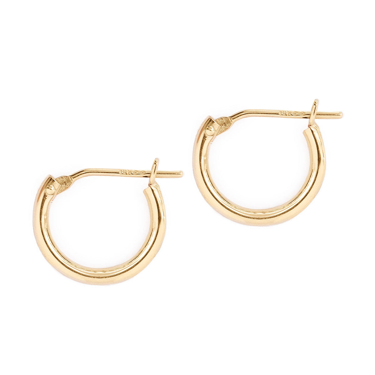 14K Gold Earrings, Huggie Earrings, Small Hoop Earrings – AMYO Jewelry