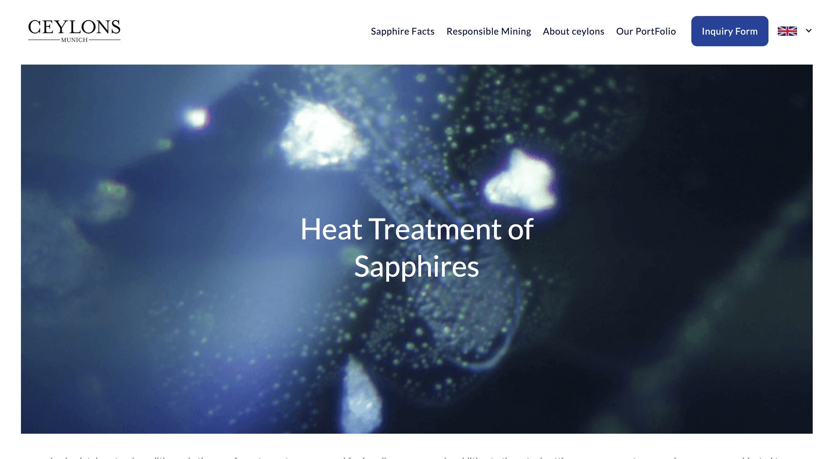 Heat Treatment of Sapphires | Ceylons Munich