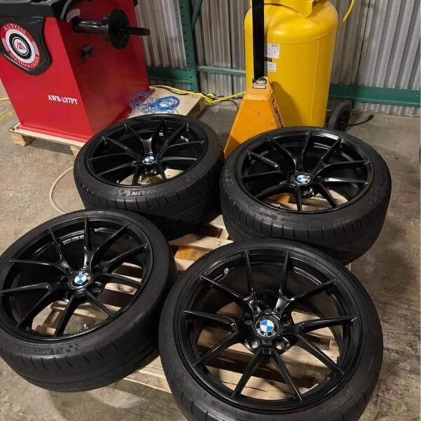 19″ BMW WHEELS 5X120 STAGGERED GLOSS BLACK COMPETITION + TIRES(4) NEW-WE FINANCE - bestautospareparts.com