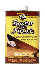 Howard Restor-A-Finish Semi-Transparent Golden Oak Oil-Based Wood Rest | Max Warehouse