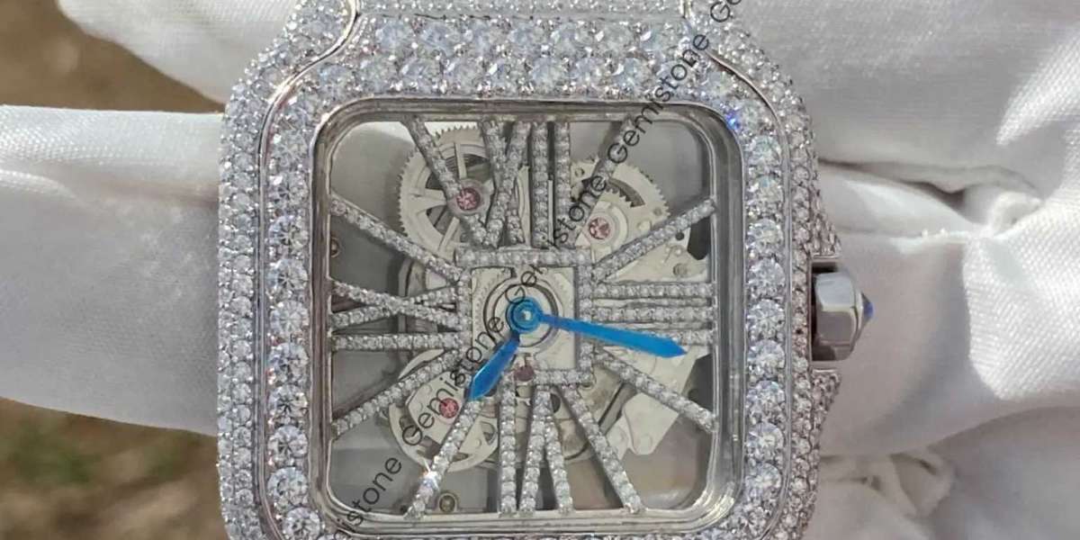 Moissanite Skeleton watch