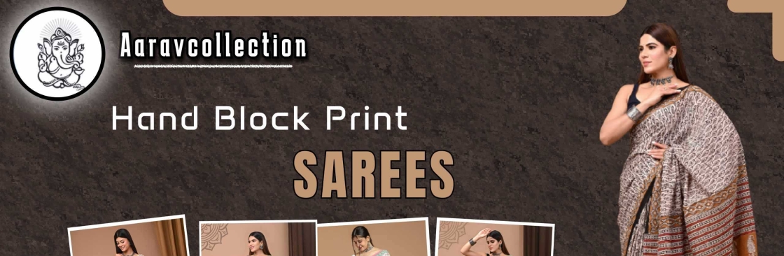 Hand Block Printed Saree Cover Image